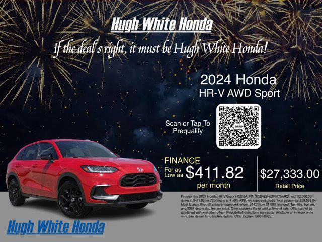 used 2024 Honda HR-V car, priced at $27,333