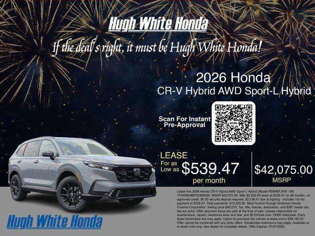 new 2026 Honda CR-V Hybrid car, priced at $42,075