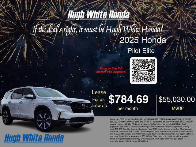 new 2025 Honda Pilot car, priced at $54,330