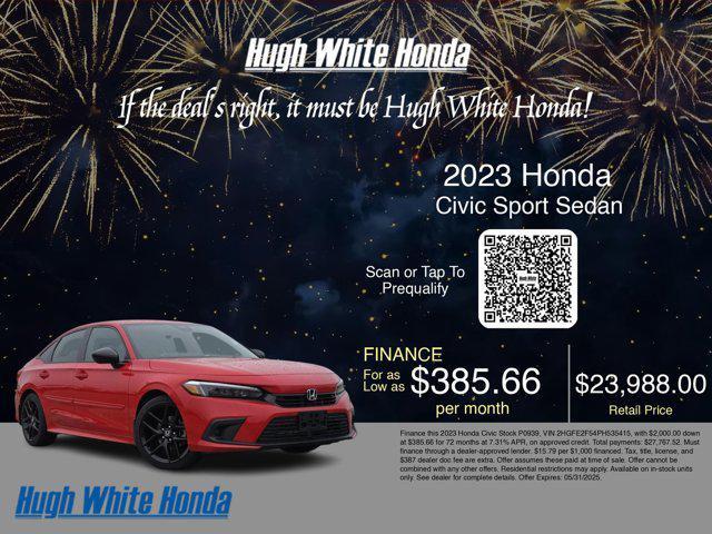 used 2023 Honda Civic car, priced at $23,988