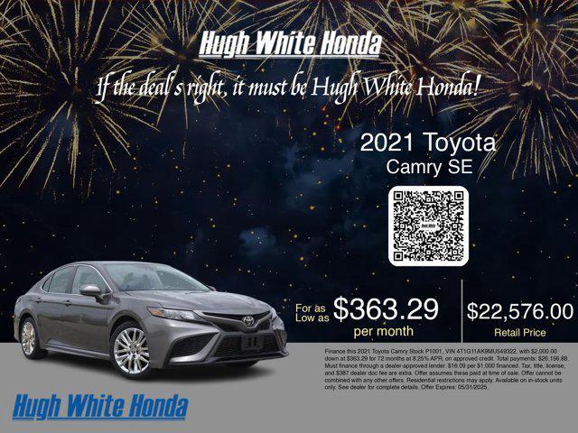 used 2021 Toyota Camry car, priced at $22,411