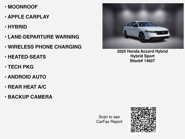 used 2025 Honda Accord Hybrid car, priced at $30,884