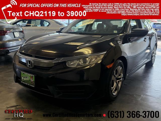 used 2016 Honda Civic car, priced at $14,900