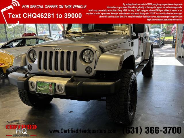 used 2015 Jeep Wrangler Unlimited car, priced at $17,700