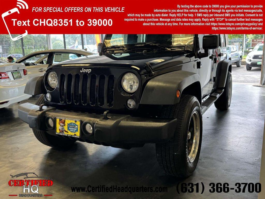used 2014 Jeep Wrangler Unlimited car, priced at $13,500