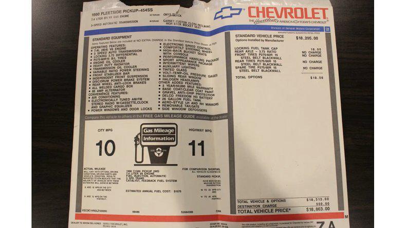 used 1990 Chevrolet Pickup Truck car, priced at $89,900