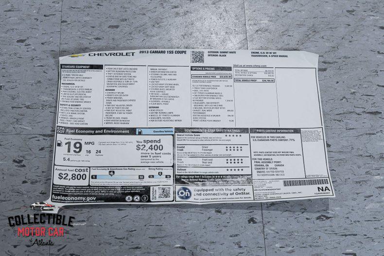 used 2013 Chevrolet Camaro car, priced at $44,900