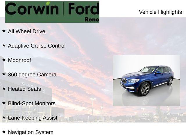 used 2020 BMW X3 car, priced at $21,989