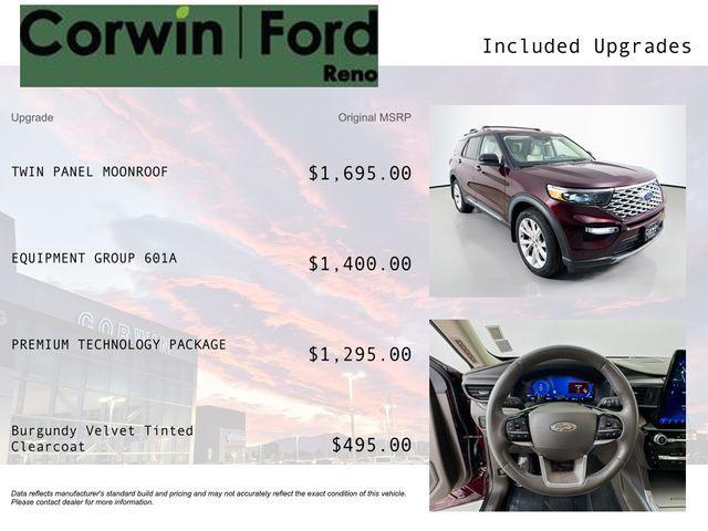 used 2022 Ford Explorer car, priced at $39,989