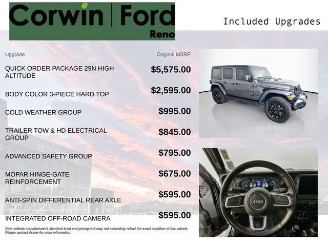 used 2021 Jeep Wrangler Unlimited 4xe car, priced at $25,989