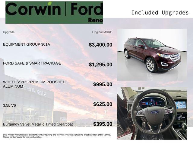 used 2018 Ford Edge car, priced at $17,989