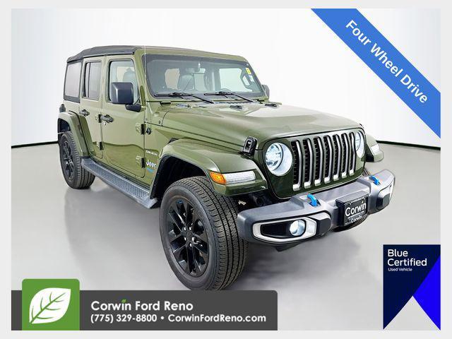 used 2022 Jeep Wrangler Unlimited 4xe car, priced at $29,489