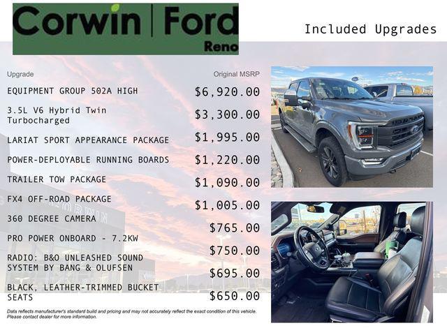 used 2021 Ford F-150 car, priced at $41,489
