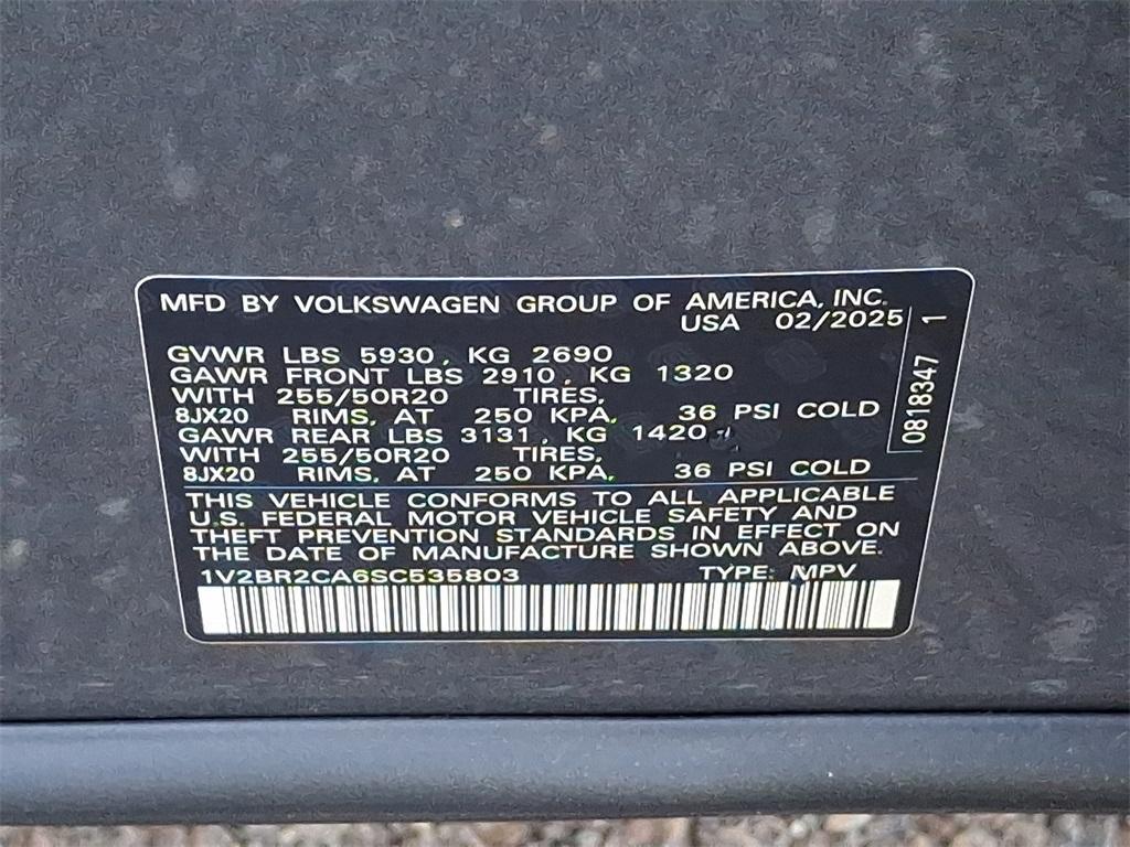 new 2025 Volkswagen Atlas car, priced at $47,706