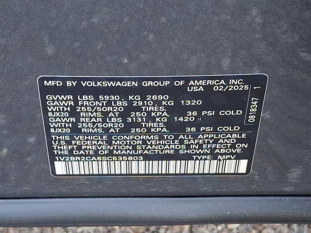 new 2025 Volkswagen Atlas car, priced at $52,185