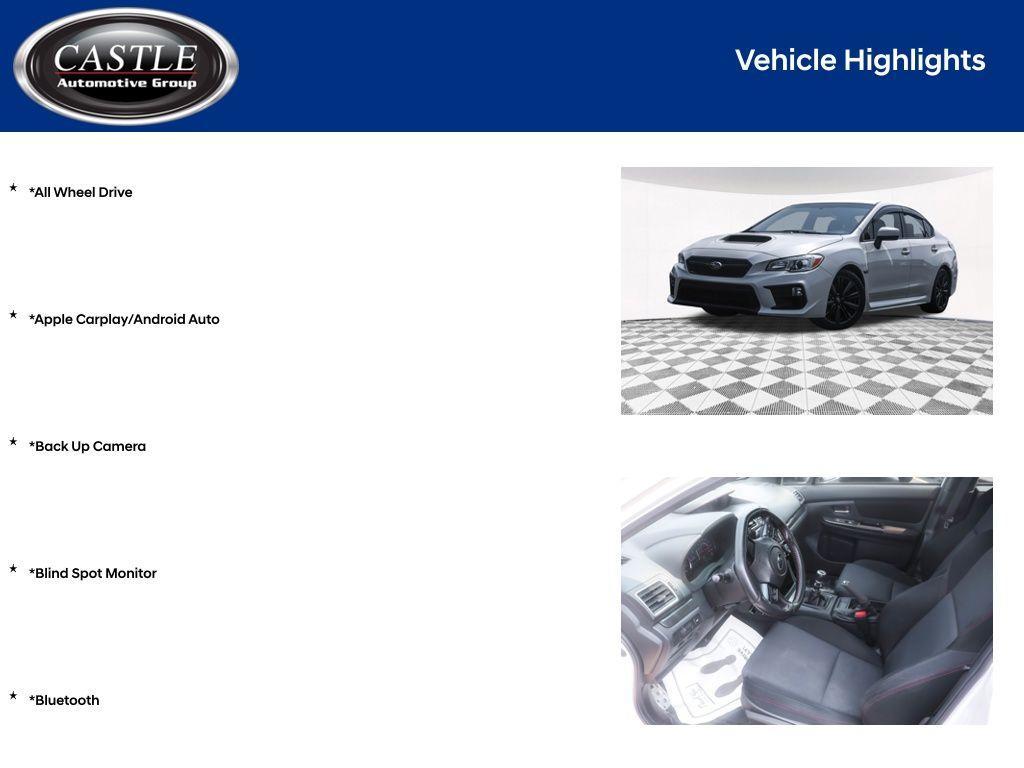 used 2019 Subaru WRX car, priced at $19,995