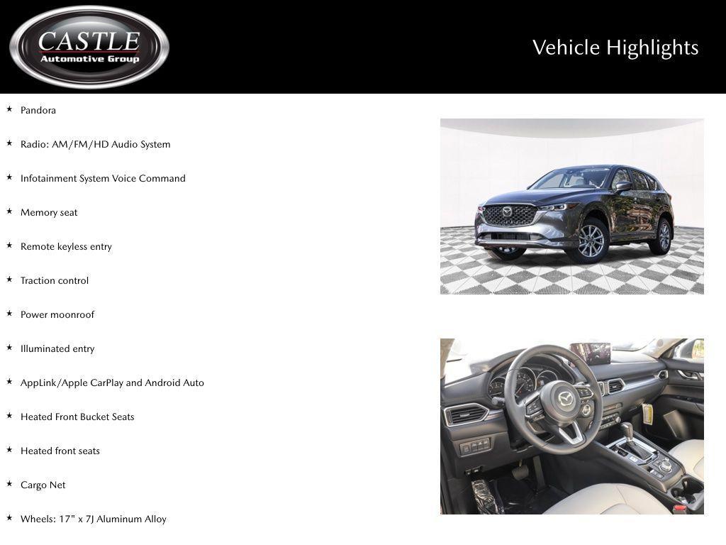 new 2025 Mazda CX-5 car, priced at $33,170