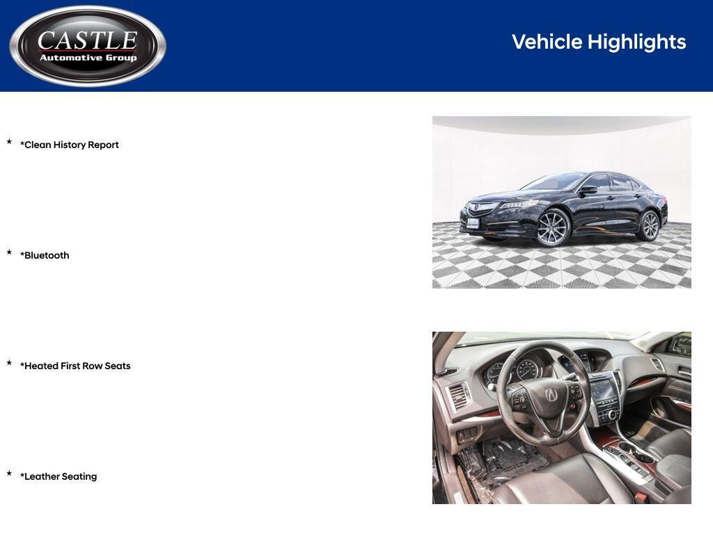 used 2015 Acura TLX car, priced at $9,995