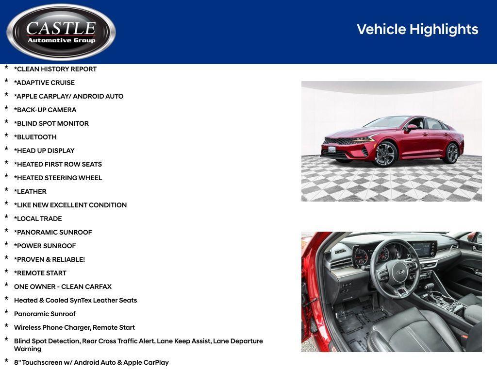used 2021 Kia K5 car, priced at $24,995