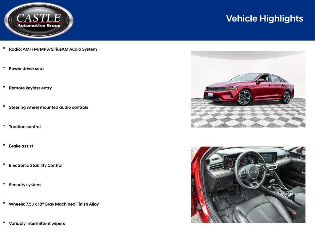 used 2021 Kia K5 car, priced at $24,995