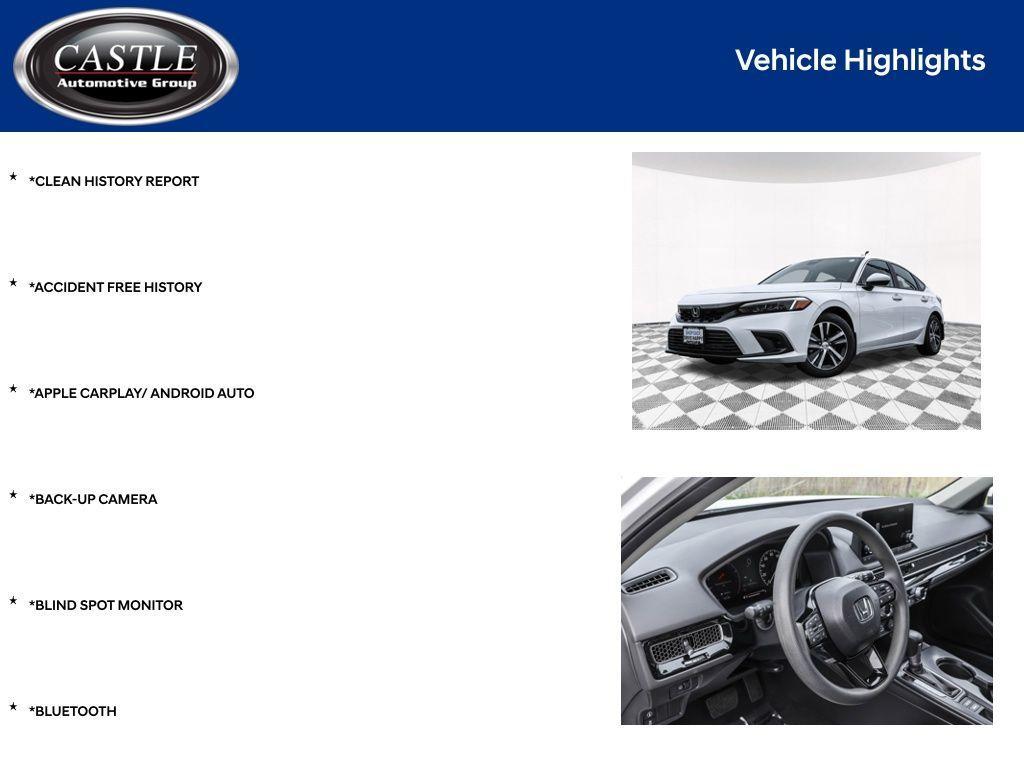 used 2024 Honda Civic car, priced at $24,995