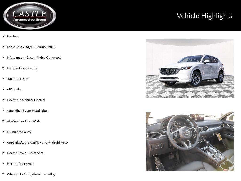 new 2025 Mazda CX-5 car, priced at $29,937