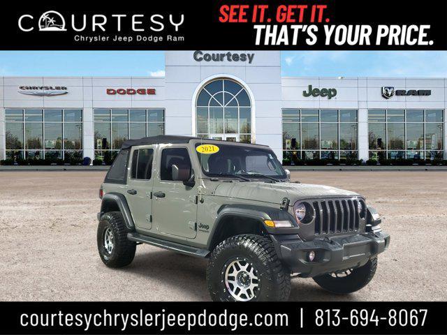 used 2021 Jeep Wrangler Unlimited car, priced at $29,999