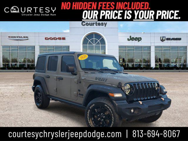 used 2020 Jeep Wrangler Unlimited car, priced at $32,881