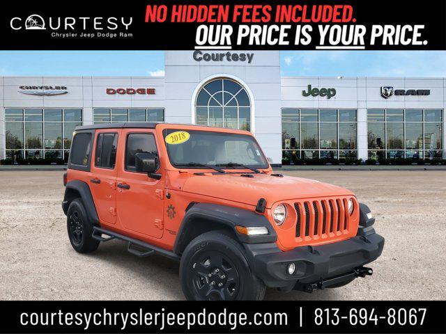 used 2018 Jeep Wrangler Unlimited car, priced at $27,881