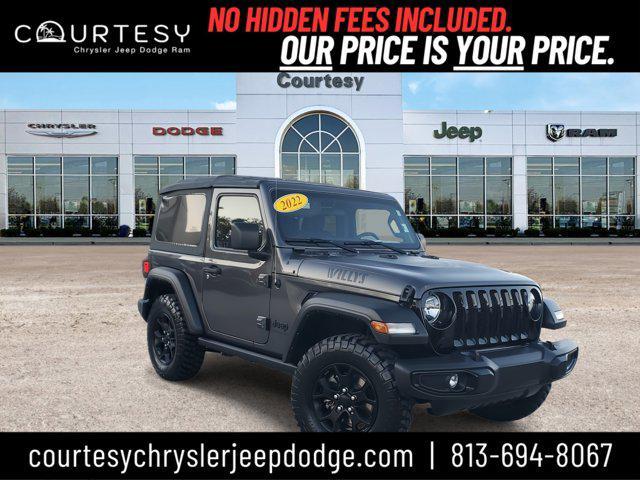 used 2022 Jeep Wrangler car, priced at $27,771