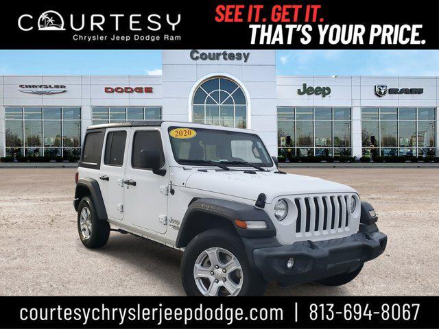 used 2020 Jeep Wrangler Unlimited car, priced at $28,999