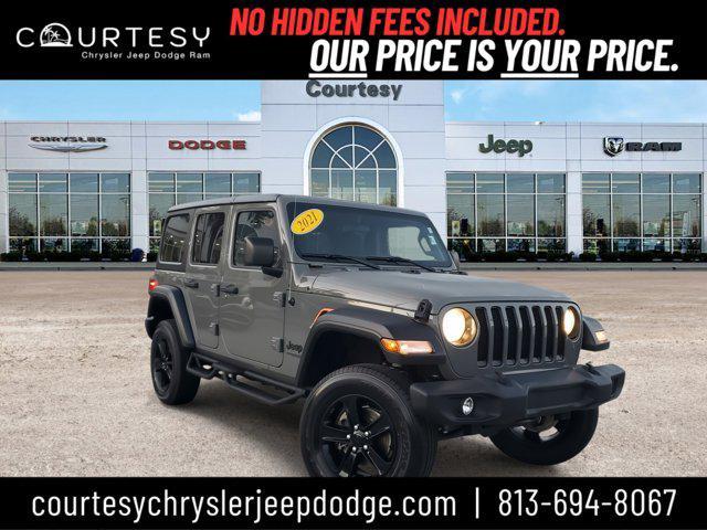 used 2021 Jeep Wrangler Unlimited car, priced at $33,991