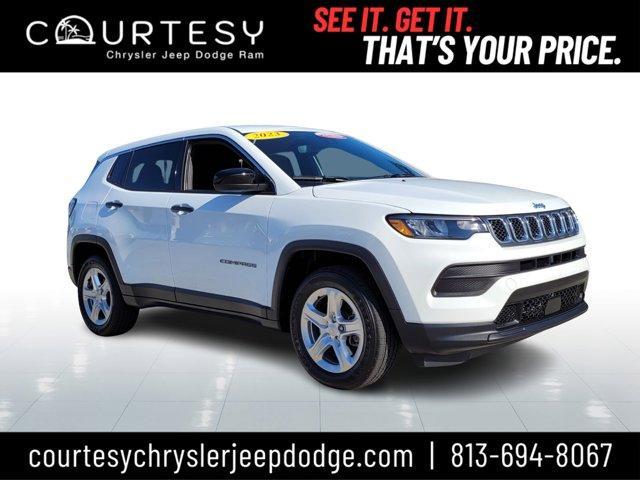 used 2023 Jeep Compass car, priced at $26,297