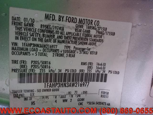 used 2010 Ford Focus car, priced at $2,795