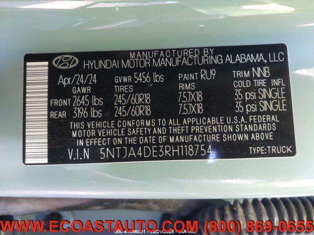 used 2024 Hyundai SANTA CRUZ car, priced at $10,995
