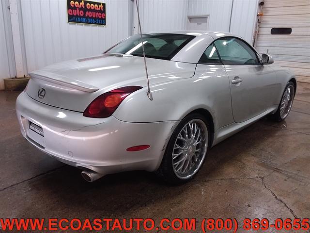 used 2002 Lexus SC 430 car, priced at $4,995