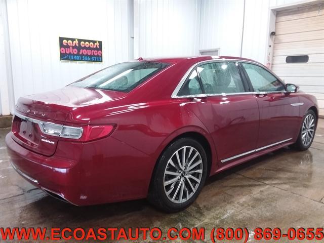 used 2017 Lincoln Continental car, priced at $15,795