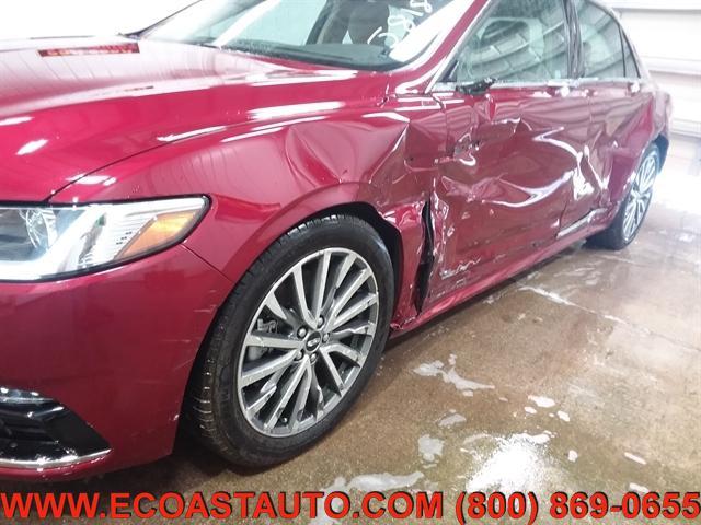 used 2017 Lincoln Continental car, priced at $15,795