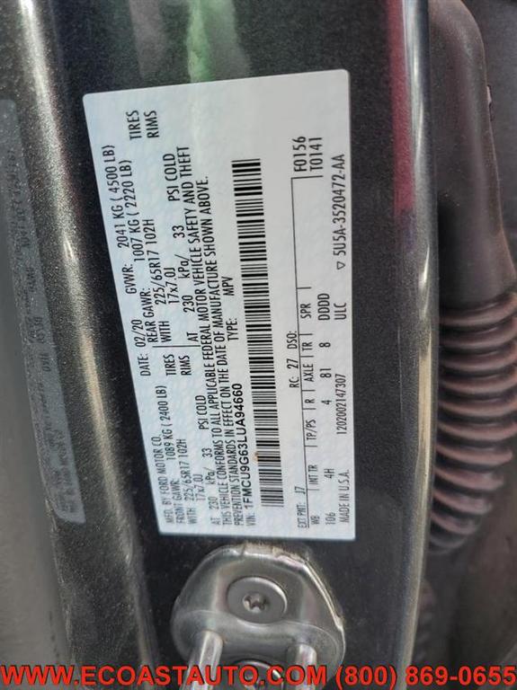 used 2020 Ford Escape car, priced at $5,995