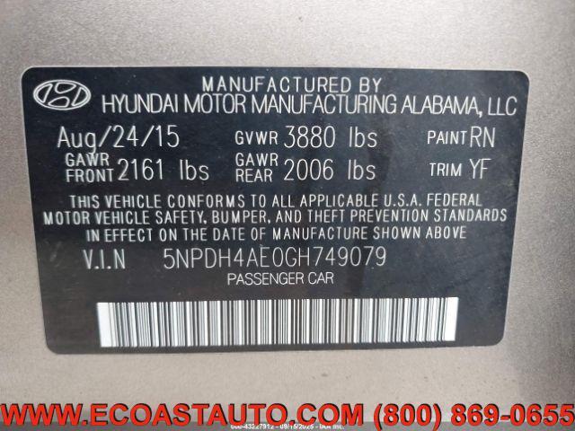 used 2016 Hyundai Elantra car, priced at $6,995