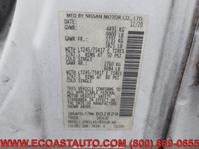 used 2021 Nissan NV Cargo NV3500 HD car, priced at $18,795