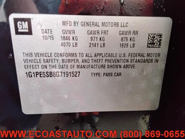 used 2016 Chevrolet Cruze Limited car, priced at $3,995