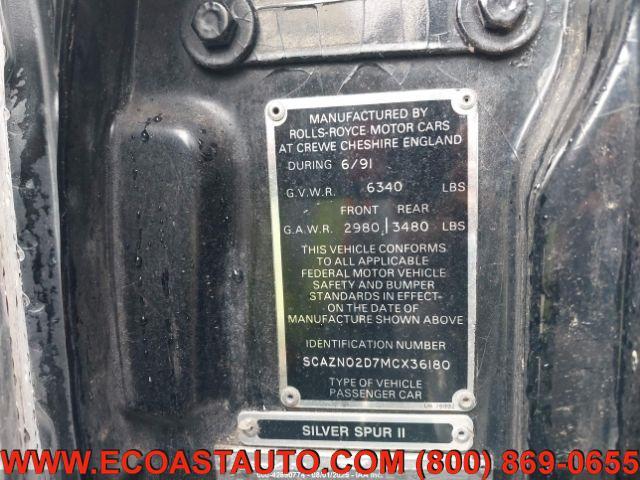 used 1991 Rolls-Royce Silver Spur car, priced at $3,995