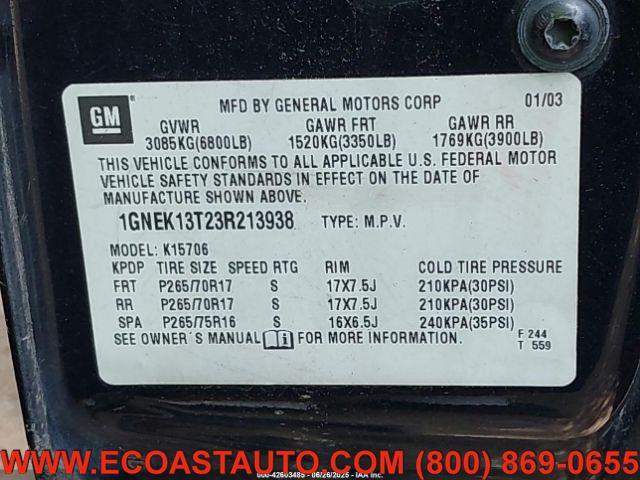 used 2003 Chevrolet Tahoe car, priced at $2,295