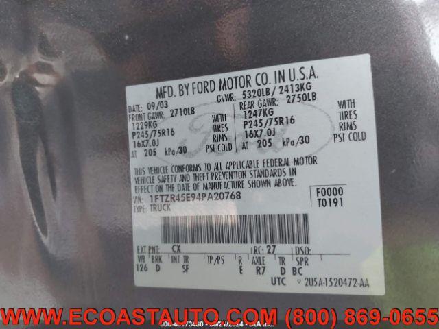 used 2004 Ford Ranger car, priced at $6,795