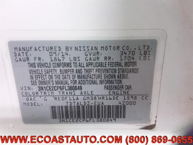 used 2015 Nissan Versa Note car, priced at $2,995