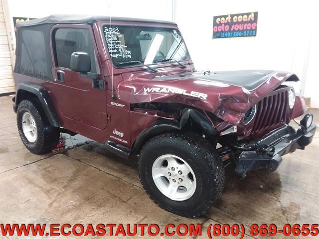 used 2003 Jeep Wrangler car, priced at $4,995