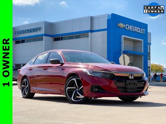 used 2021 Honda Accord car, priced at $18,745