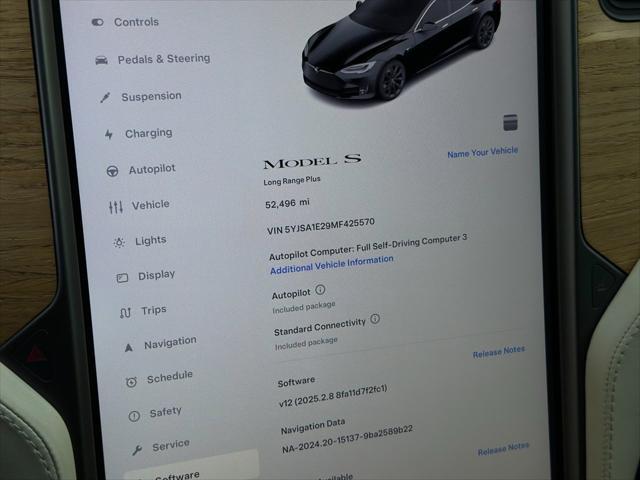 used 2021 Tesla Model S car, priced at $34,998
