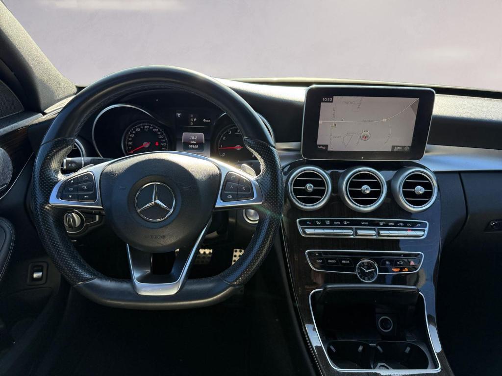 used 2018 Mercedes-Benz C-Class car, priced at $19,990
